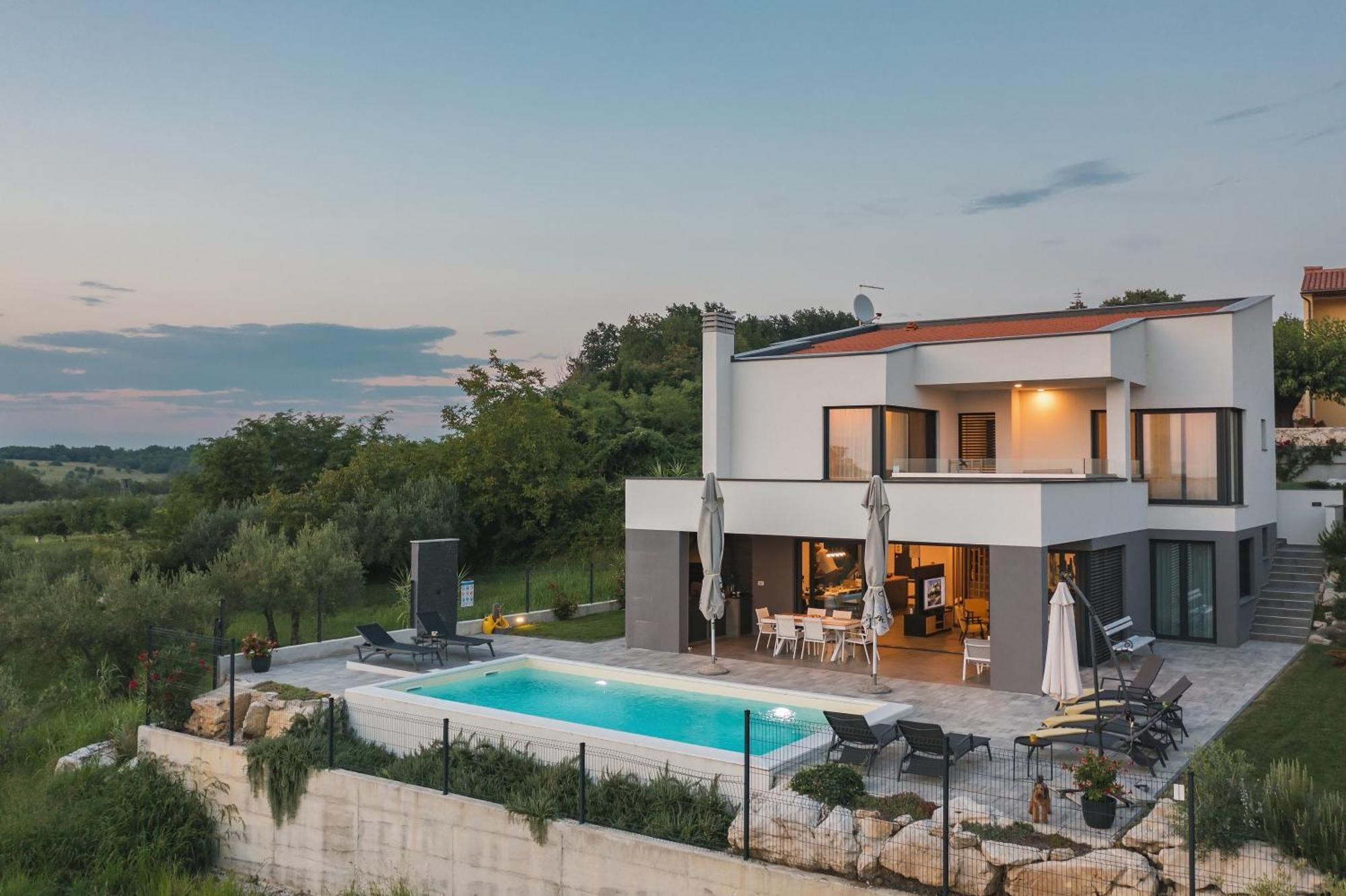 Villa Boiky - Private Pool And Amazing Sea View, Istria Materada Eksteriør bilde