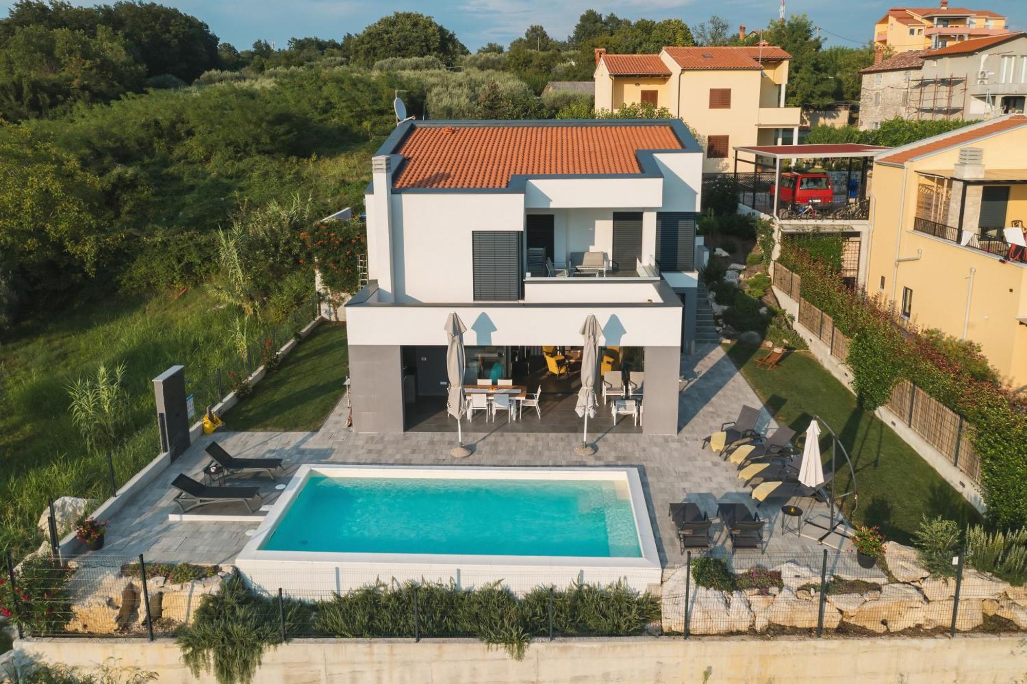 Villa Boiky - Private Pool And Amazing Sea View, Istria Materada Eksteriør bilde