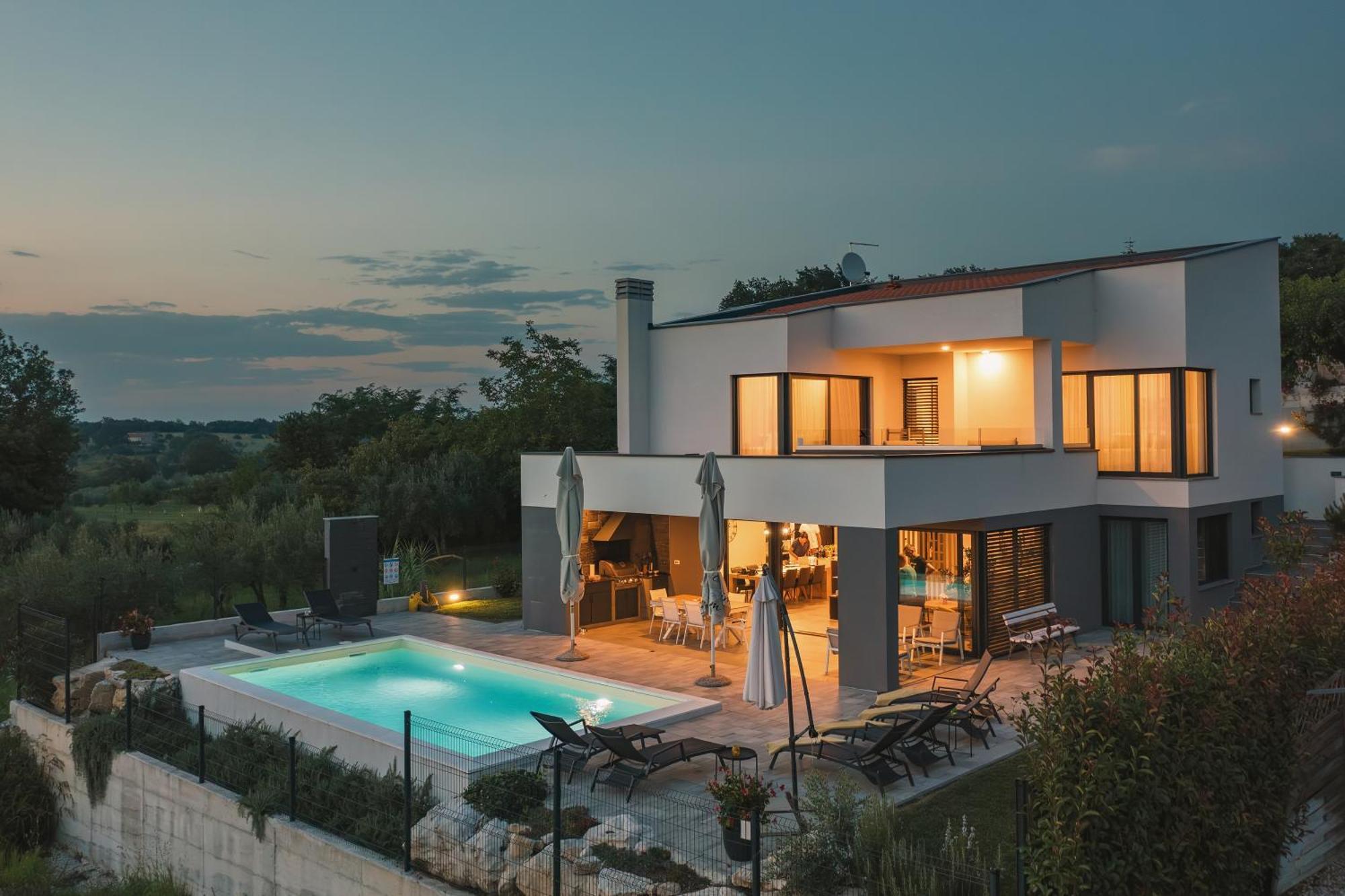 Villa Boiky - Private Pool And Amazing Sea View, Istria Materada Eksteriør bilde