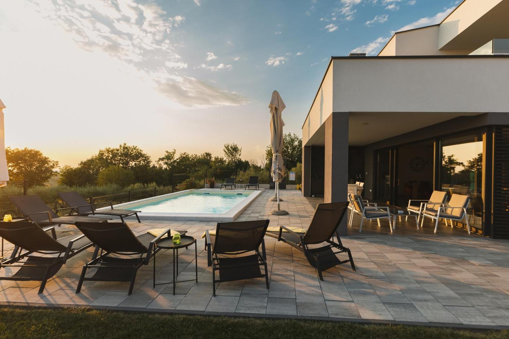 Villa Boiky - Private Pool And Amazing Sea View, Istria Materada Eksteriør bilde