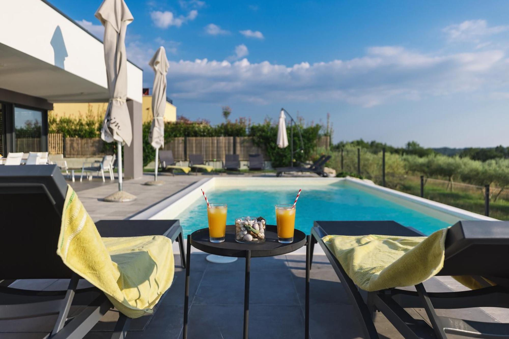 Villa Boiky - Private Pool And Amazing Sea View, Istria Materada Eksteriør bilde